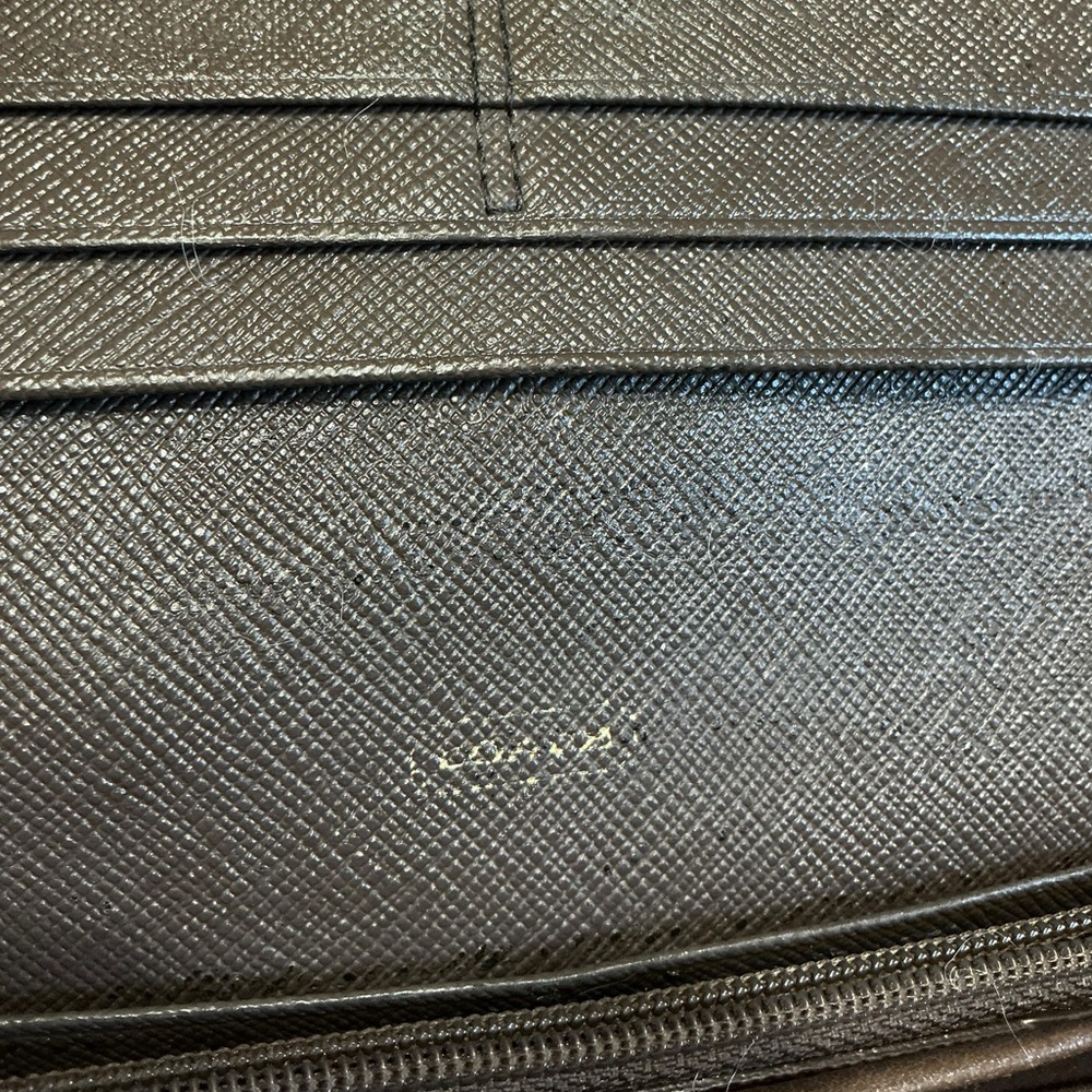 Coach Madison OP Art Signature Sateen Slim Envelope Wallet Brown Beige - Picture 11 of 11